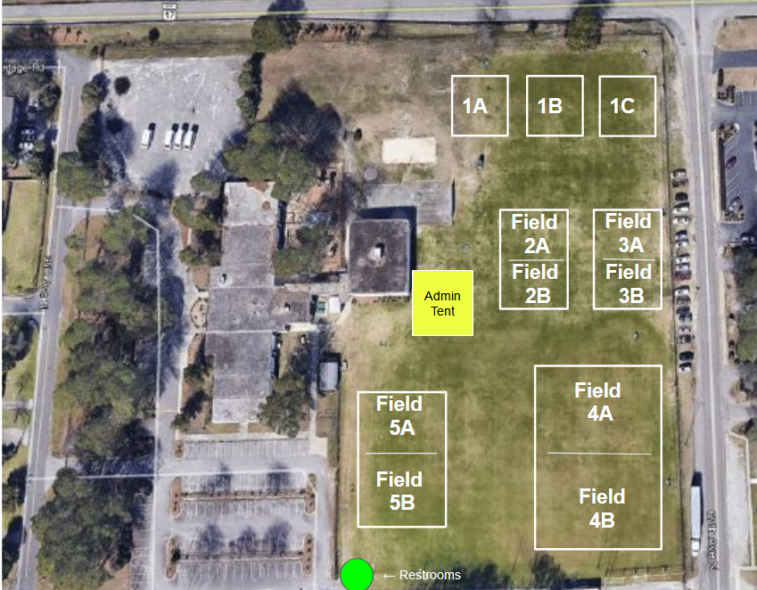 YMCA Athletic Park U6 field map